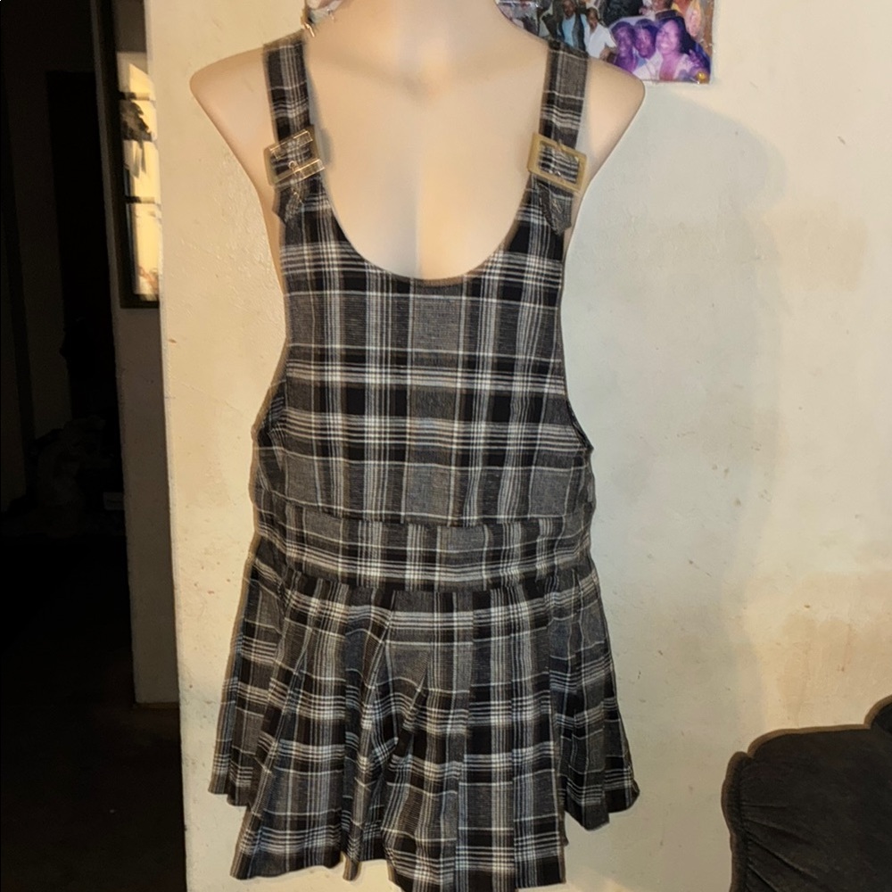 💥Urban Outfitters Black and White Checkered Dress NWOT